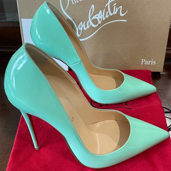 Never Used- Christian Louboutin So Kate Mint 120mm - Picture 10 of 15